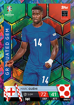 Marc Guehi England Topps Match Attax EURO 2024 Graduated Gem #ENG5
